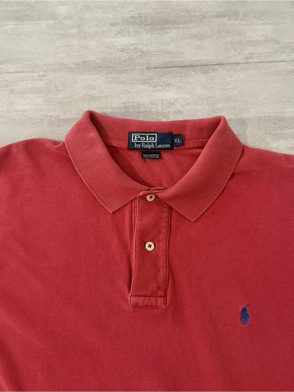 Polo Ralph Lauren Strawberry Red Short Sleeve Polo Shirt XL Cotton